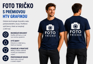 Fototričko s potiskem - Pánské